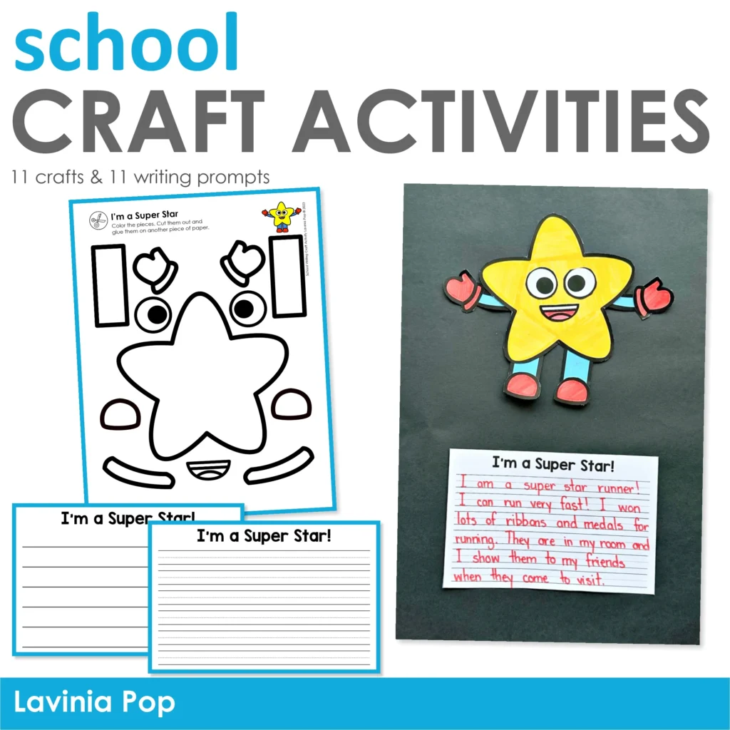 Back to School | All ABout Me Writing Craft Activities