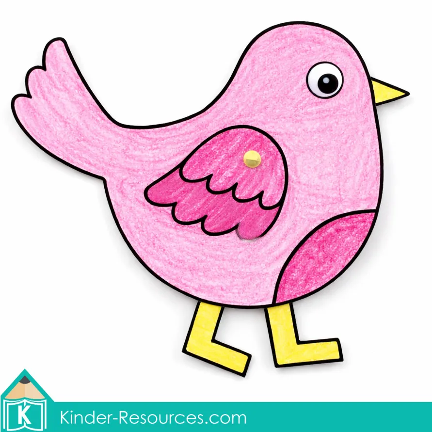 God Made the Birds and Fish Creation Day 5 Bird Craft