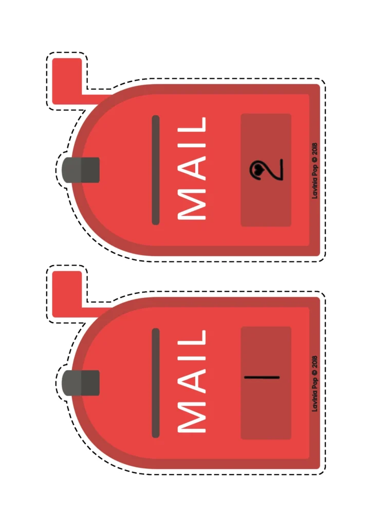Valentine’s Day Math Centers for Kindergarten number matching activity connecting numerals with quantities