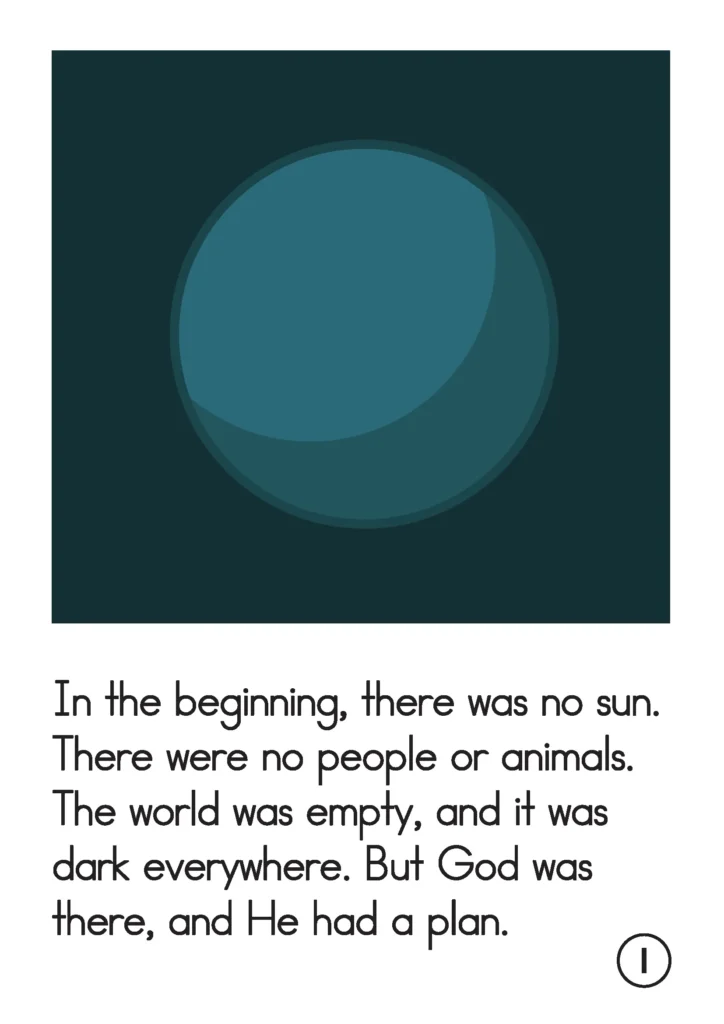 Preschool Bible Lesson God Made the Light In the Beginning Darkness