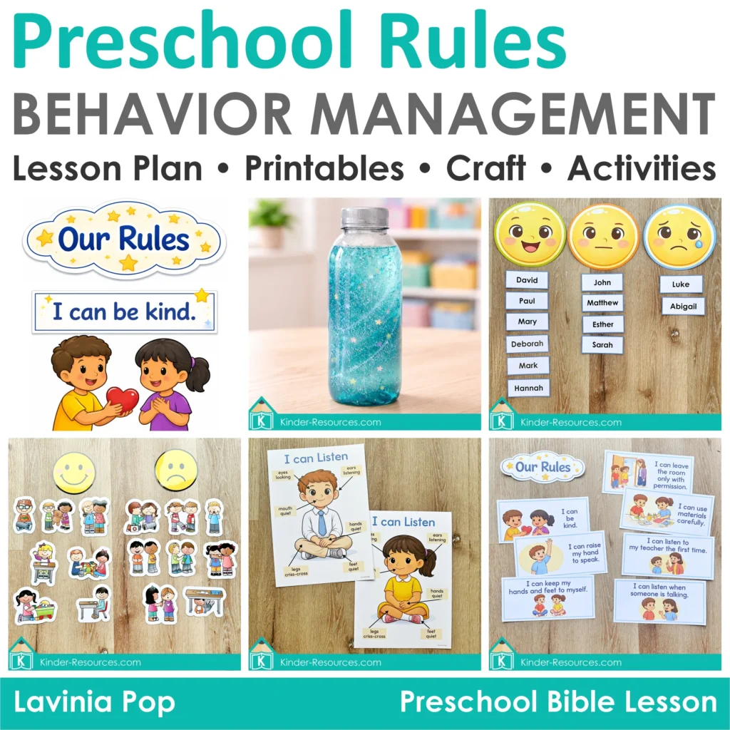Preschool Rules and Behavior Management Pack