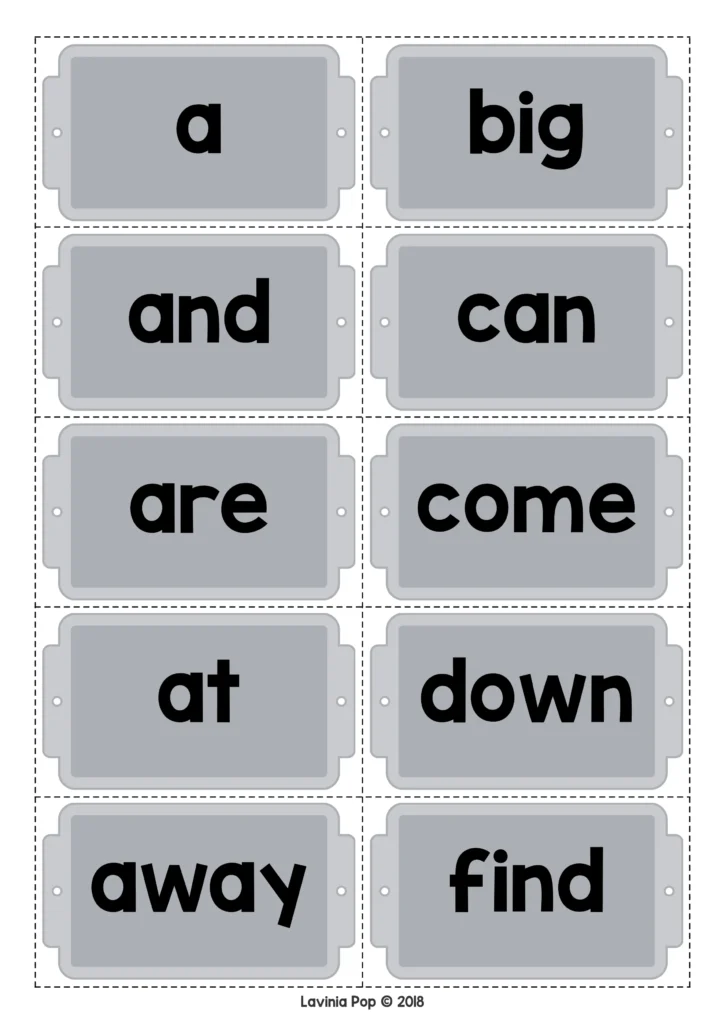 FREE Valentine’s Day Sight Words Activity pre primer sight word trays including common high frequency words for word building
