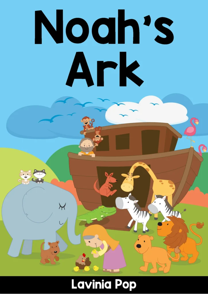 Noah Builds the Ark Preschool Bible Lesson Story Book Cover