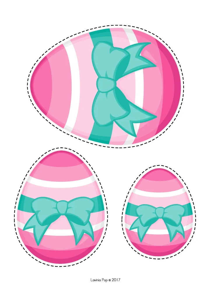 Easter Centers for Preschool size sorting eggs in small medium and large for comparing sizes and sorting activities