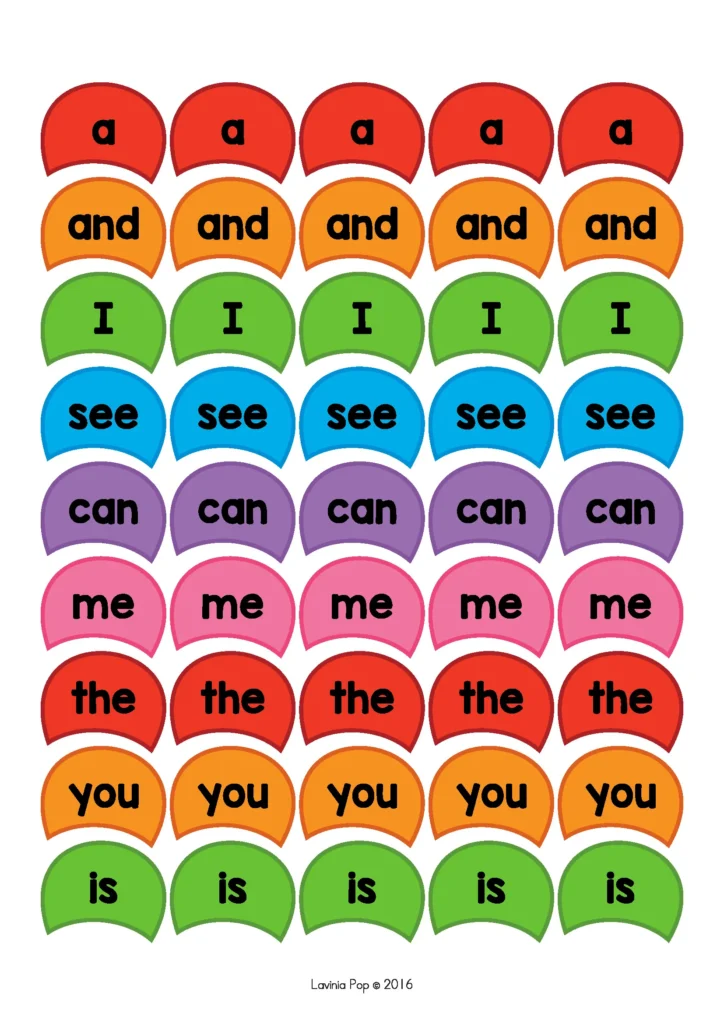 Spring Centers for Preschool sight word flower activity where children match word petals to the correct flower center