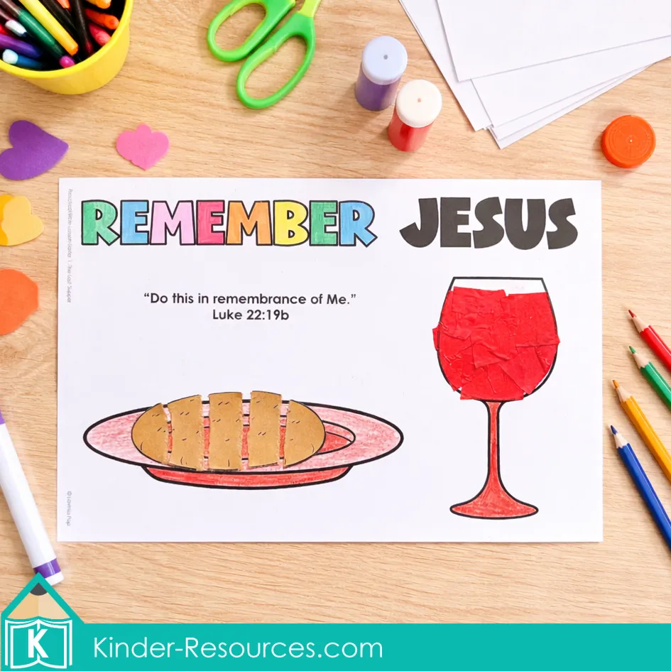 Remember Me Bread and Cup Preschool Craft Activity