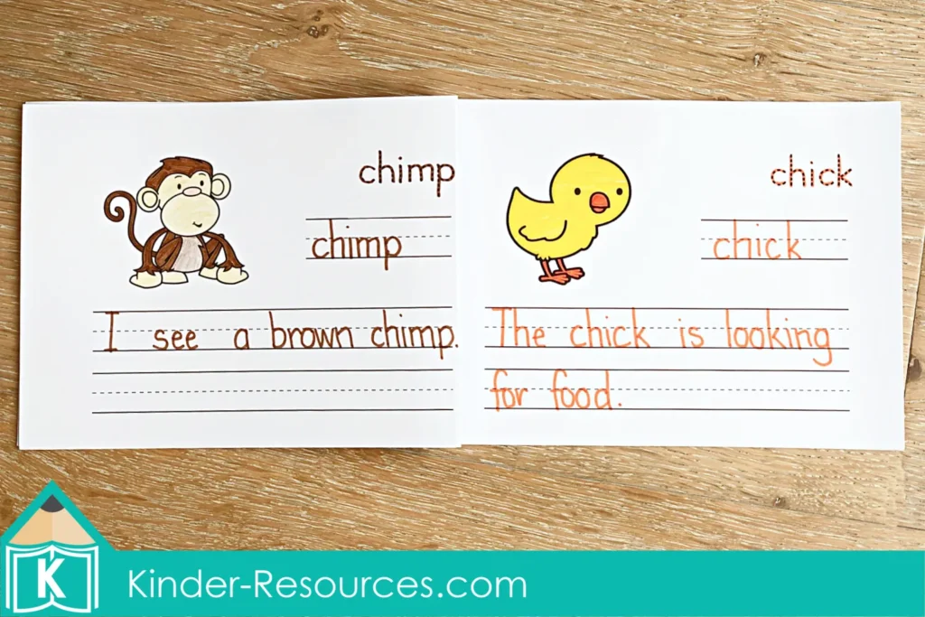 CH Digraph Worksheets and Activities Phonics Words Booklet