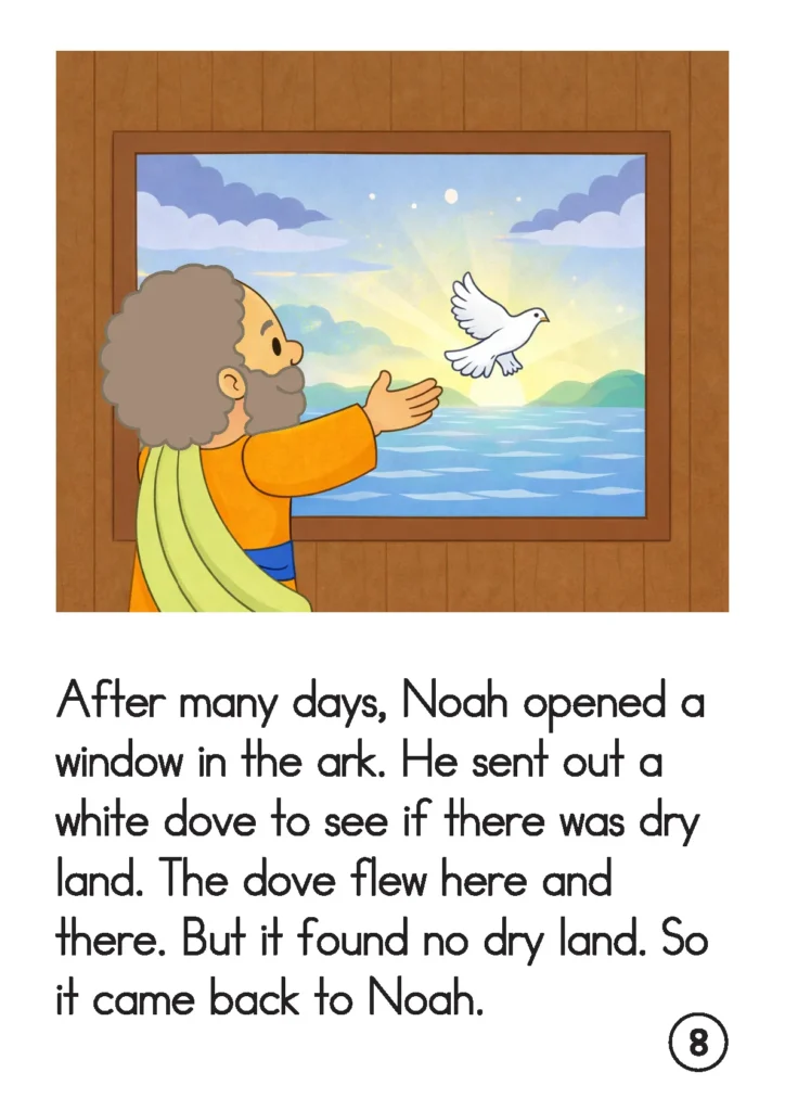God Keeps His Promises Preschool Bible Lesson Noah sending dove to find dry land