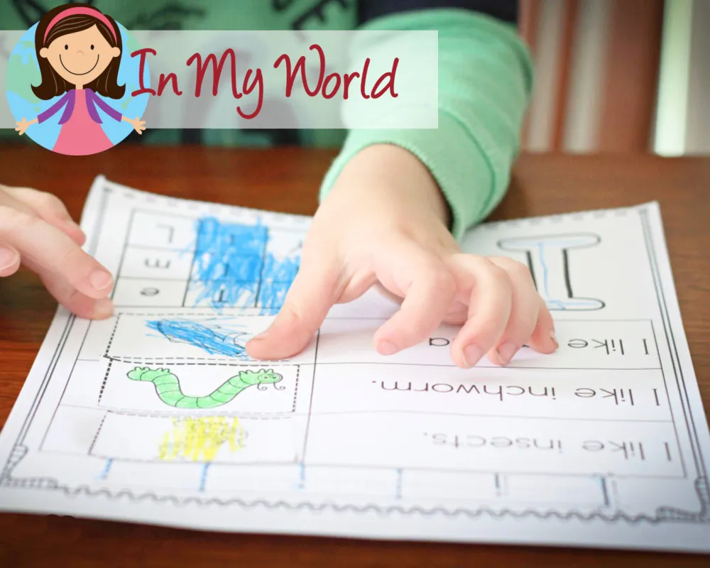 Preschool Letter I activities cut and paste worksheet for matching pictures to beginning sounds