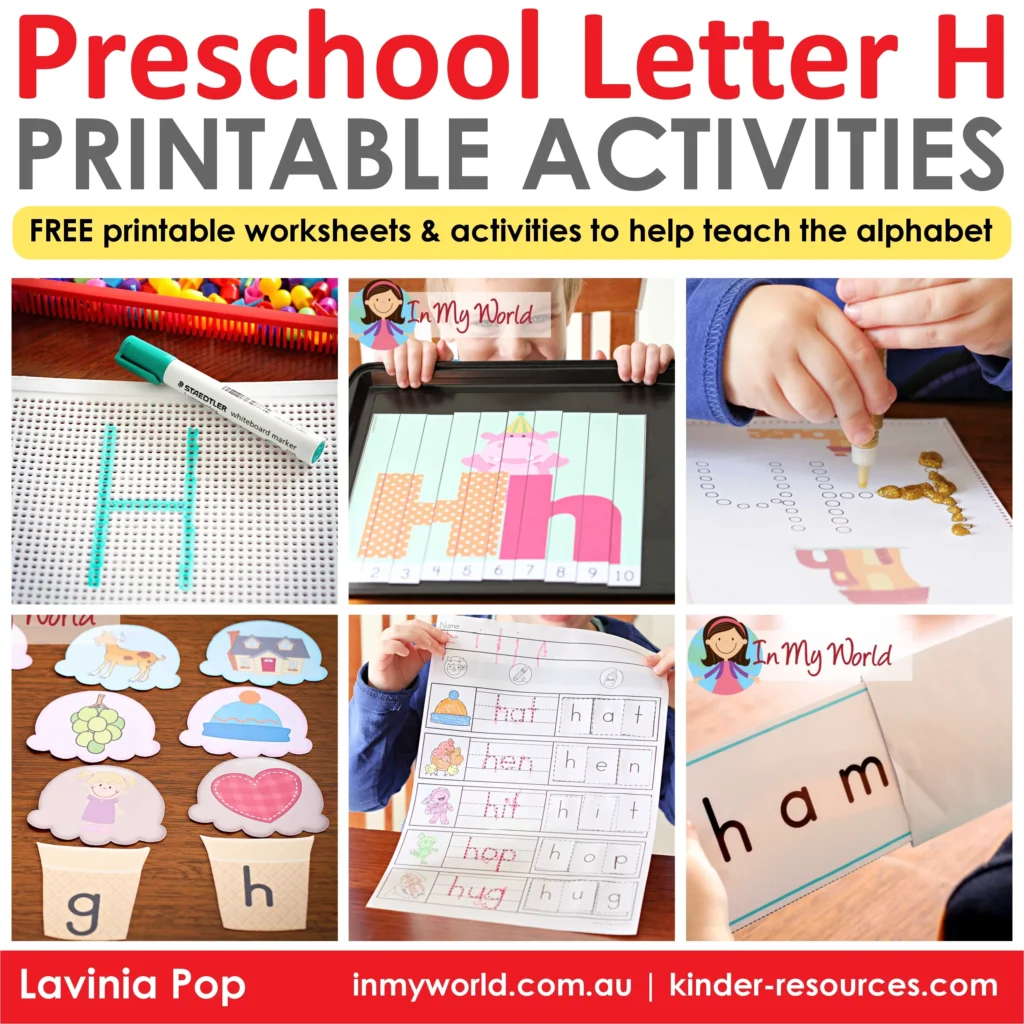 Preschool Letter H Printable Activities Free Worksheets and Crafts
