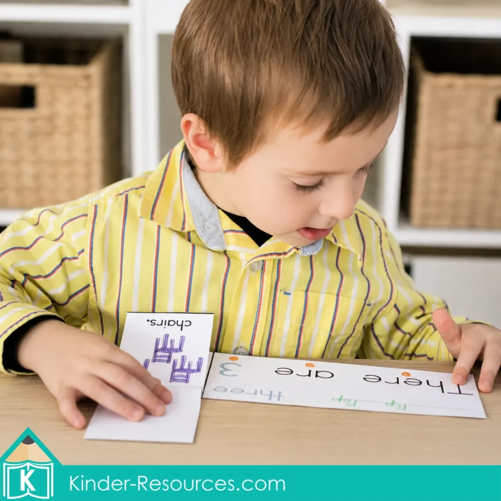 Preschool Letter K Number 3 Flip Book Reader
