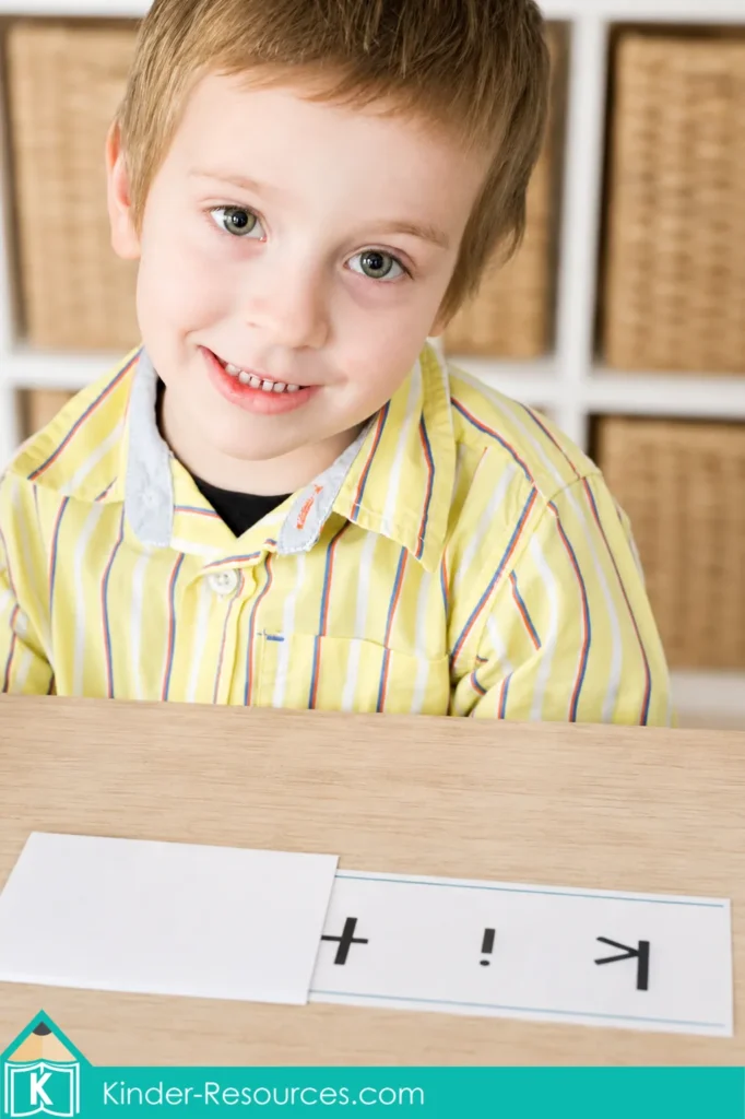 Preschool Letter K Kit CVC Word Reading Activity