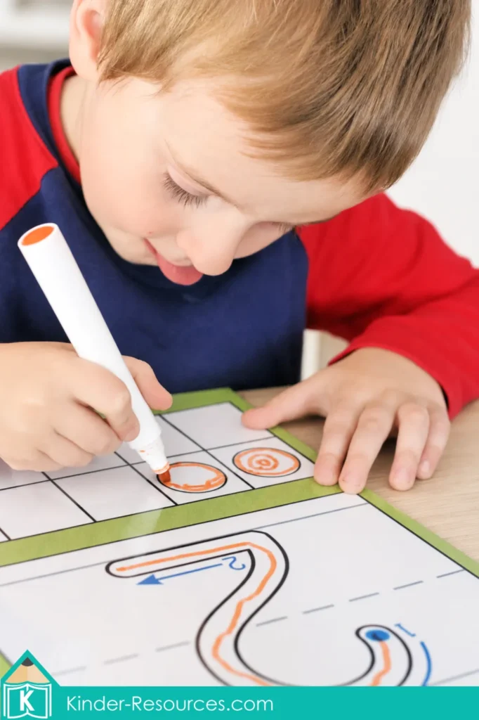 Preschool Letter J activities with a number 2 tracing and counting mat for practicing numeral formation, one to one correspondence, and fine motor control.