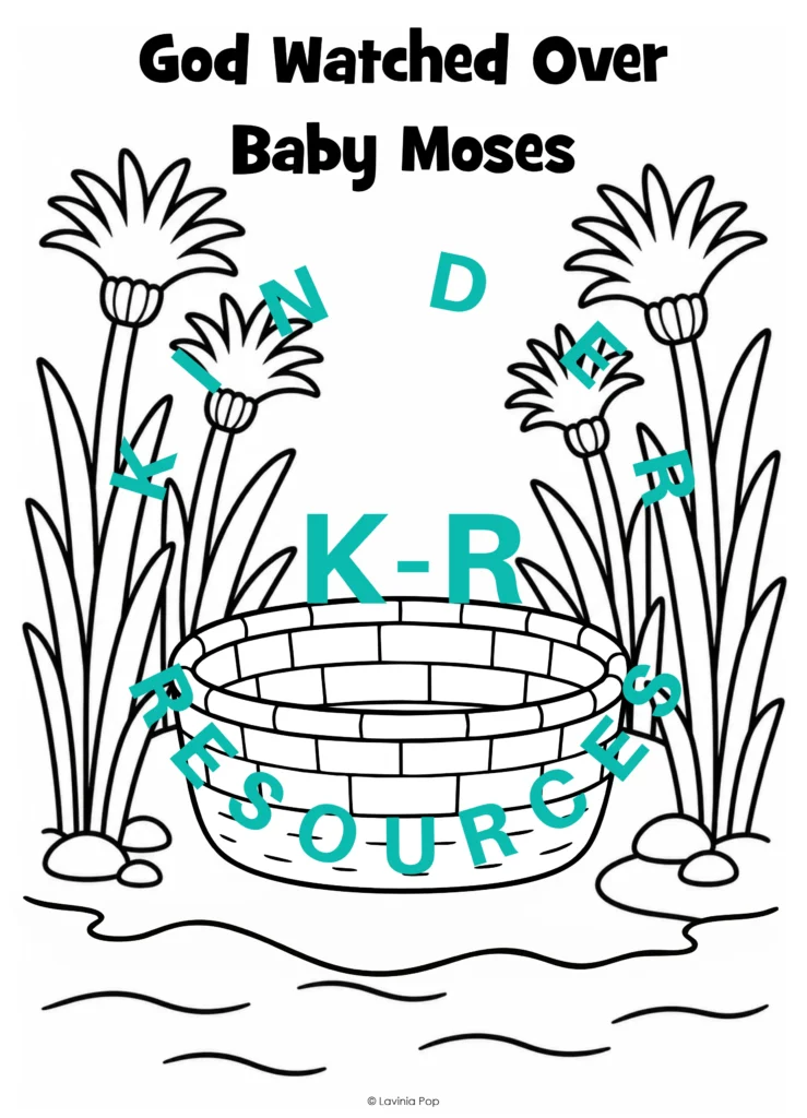 Baby Moses Basket Craft – Preschool Printable